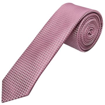 Dusty Pink Textured Skinny Tie 