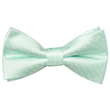 Pre Tied Mint Polka Dot Boys Bow Tie Age 8-11