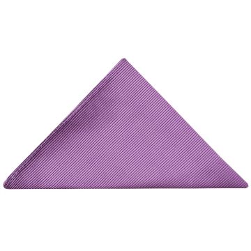 Lilac Twill Silk Pocket Square