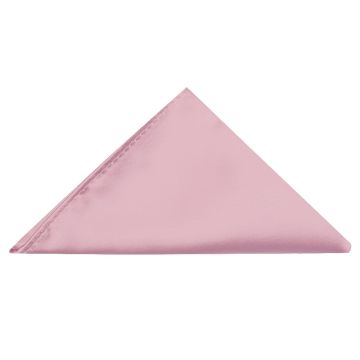 Plain Light Dusty Pink Satin Pocket Square