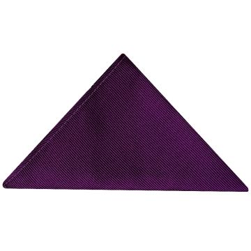 Purple Twill Silk Pocket Square