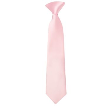 Pre Tied Baby Pink Satin Boys Tie Age 4-7