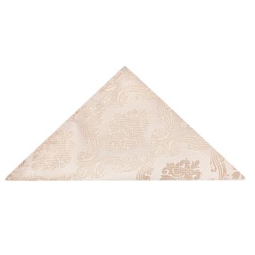 Nude Paisley Pocket Square