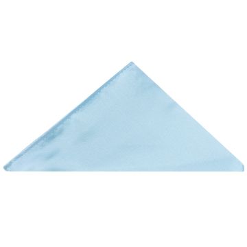 Plain Sky Blue Pocket Square