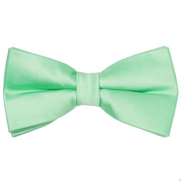 Pre Tied Seafoam Green Satin Boys Bow Tie Age 18 Months-3 Years