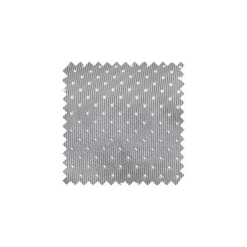 Silver and White Polka Dot Swatch - SLPD1