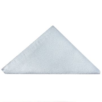 END OF SEASON Plain Light Blue Textured Silk Pocket Square