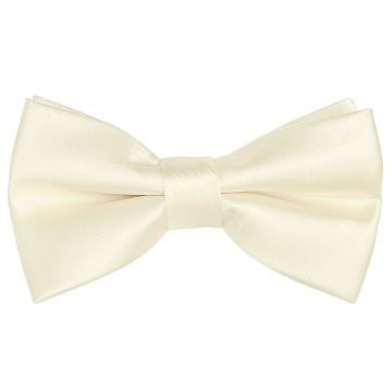 Pre Tied Off White Satin Boys Bow Tie Age 4-7