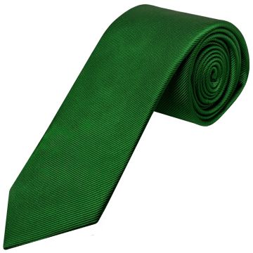 Green Twill Silk Classic Men's Tie