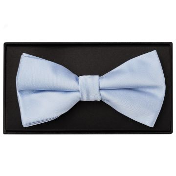 Plain Dusty Blue Handmade Mens Bow Tie