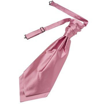 Plain Dusty Pink Satin Men's Cravat Tie
