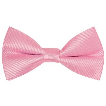 Pre Tied Blush Pink Twill Silk Boys Bow Tie Age 8-11