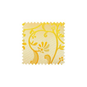 Plain Bright Yellow Floral Swatch - BYWF1
