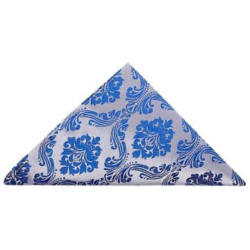 Royal Blue Paisley Pocket Square