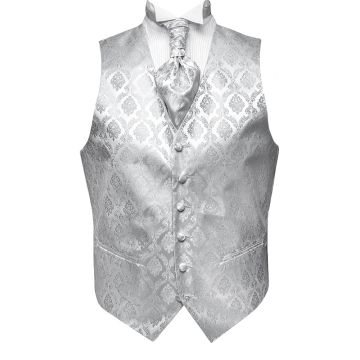 Silver Paisley Waistcoat