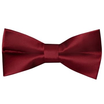 Pre Tied Maroon Boys Bow Tie Age 18 Months-3 Years