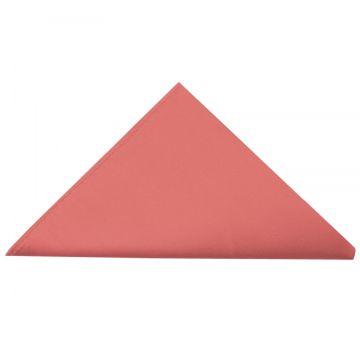 Plain Light Coral Satin Silk Pocket Square