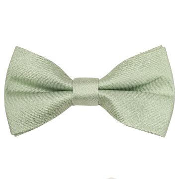 Pre Tied Light Sage Green Silk Boys Bow Tie Age 18 Months-3 Years