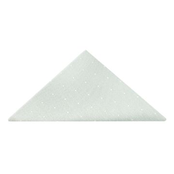Duck Egg with White Spot Silk Pocket Square