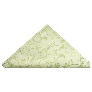 END OF SEASON Sage Green Floral Pocket Square