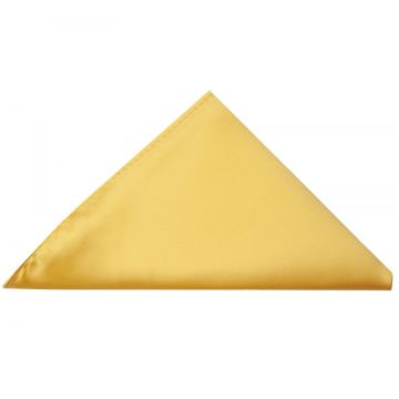 Plain Gold Pocket Square