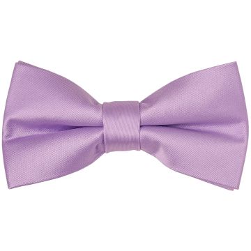 Pre Tied Lavender Satin Boys Bow Tie Age 4-7