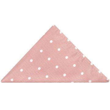 Rose Gold Large White Spot Pocket Square