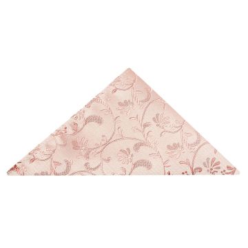 Rose Gold Floral Pocket Square