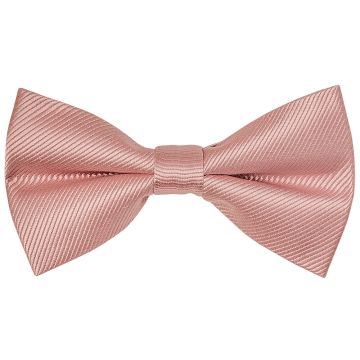 Pre Tied Dusty Rose Silk Twill Boys Bow Tie Age 8-11