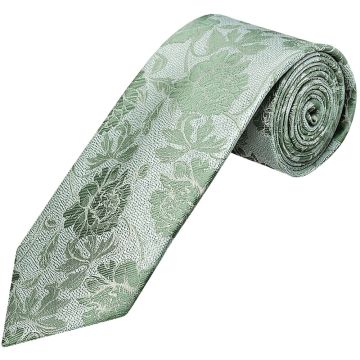 Green Flower Classic Men's Tie