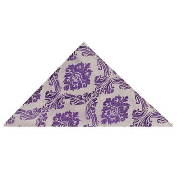 Purple Paisley Pocket Square