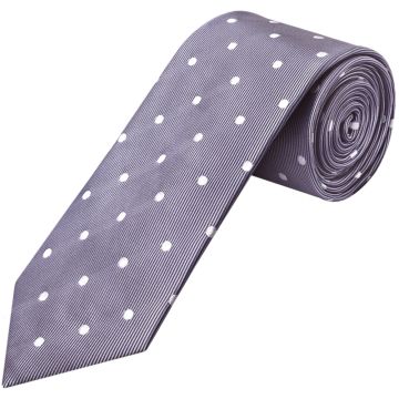 Mauve Large White Spot Classic Men's Tie