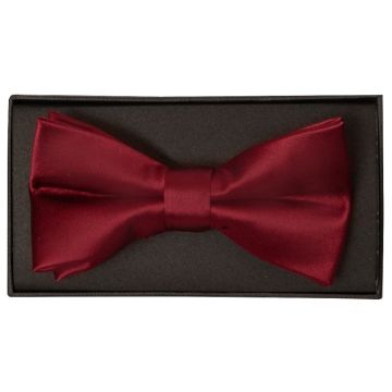 Plain Maroon Handmade Mens Bow Tie