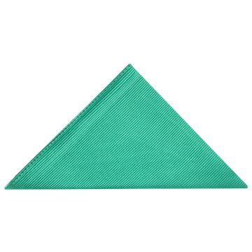 Emerald Green Twill Silk Pocket Square