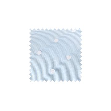 Light Blue Large White Spot Swatch - LBLS1