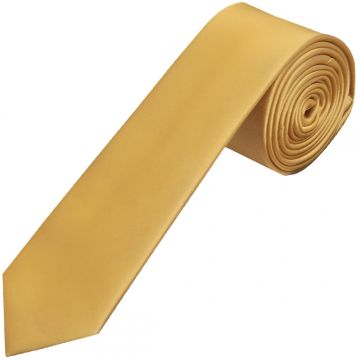 Caramel Satin Skinny Men's Tie