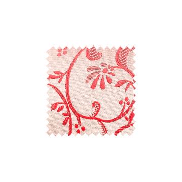 Plain Coral Pink Floral Swatch - CPWF1