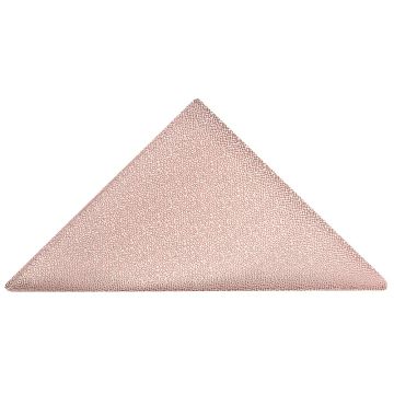 Plain Rose Gold Textured Silk Pocket Square