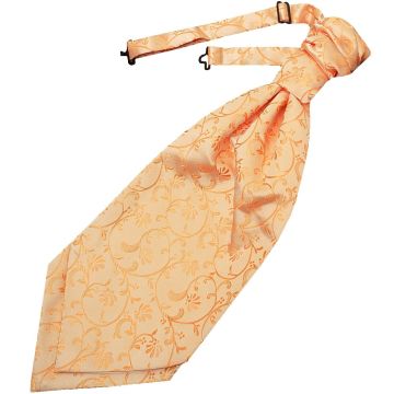 Peach Floral Men's Cravat Tie