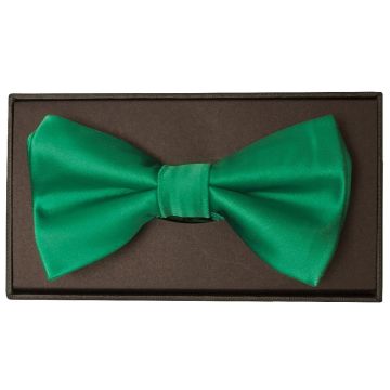 Plain Emerald Green Hand Made Mens Bow Tie