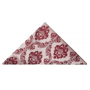 Burgundy Paisley Pocket Square
