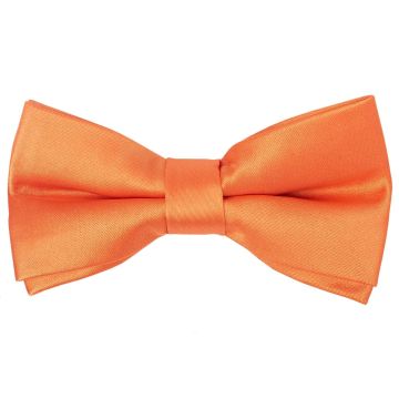 Pre Tied Burnt Orange Satin Boys Bow Tie Age 8-11