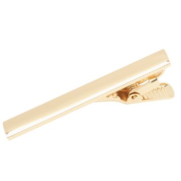 Plain Gold Metal Bar Tie Clip