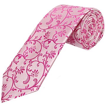 Fuchsia Floral Classic Men's Tie