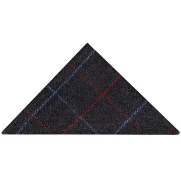 Navy Check Pocket Square