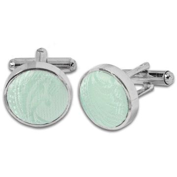 Mint Paisley Cufflinks