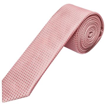 Rose Gold Textured Skinny Tie