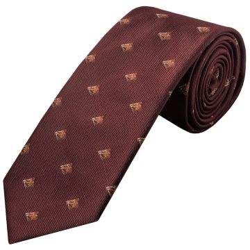Burgundy Horse Head Classic Men's Tie