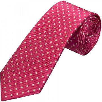 Pink Spot Silk Classic Men's Tie