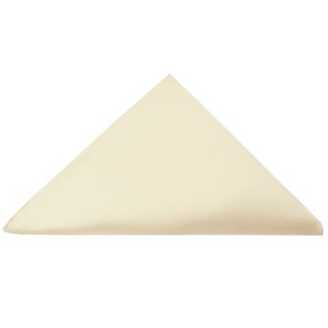 Plain Ivory Pocket Handkerchief